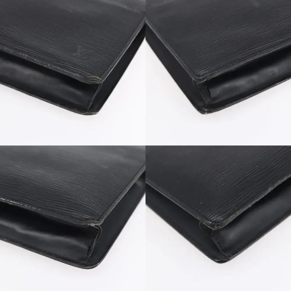Louis Vuitton Epi Pochette Homme Clutch Bag Black